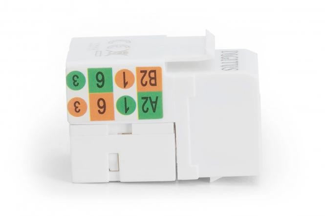 DIGITUS DN-93501 Module Keystone CAT 5e non blindé RJ45 LSA blanc