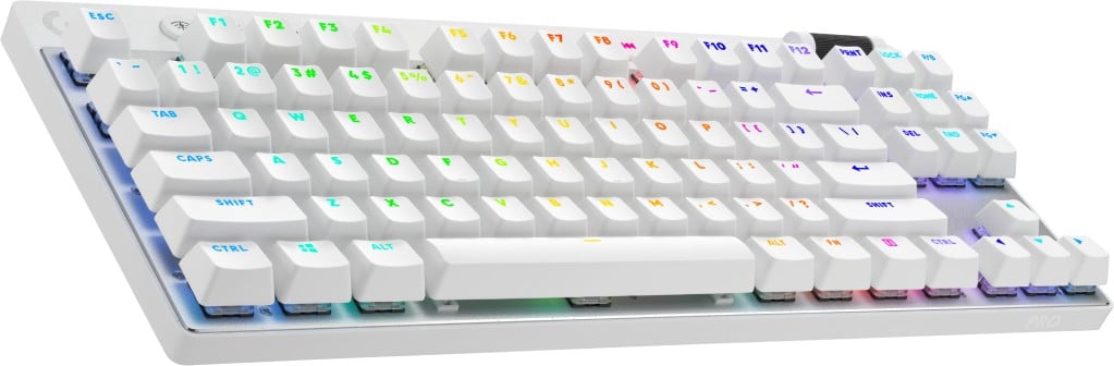 Logitech G PRO X TKL clavier Gaming RF sans fil + Bluetooth QWERTY US International Blanc
