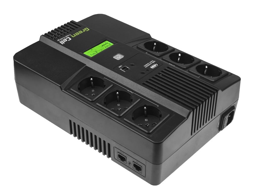Green Cell UPS06 alimentation d'énergie non interruptible Interactivité de ligne 0,999 kVA 360 W 6 sortie(s) CA