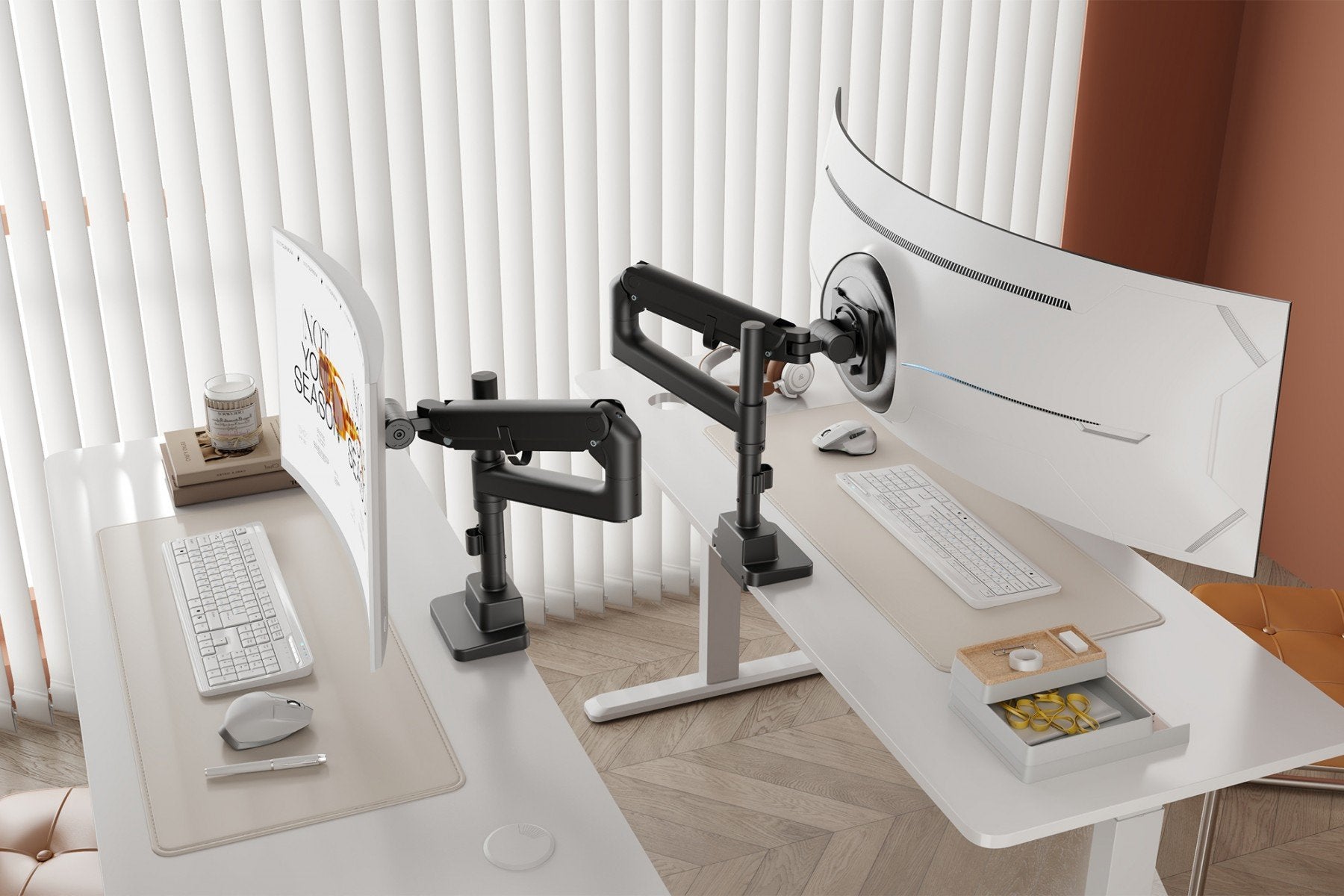 "Digitus DA-90475 Support de moniteur simple, 57"", 27 kg"
