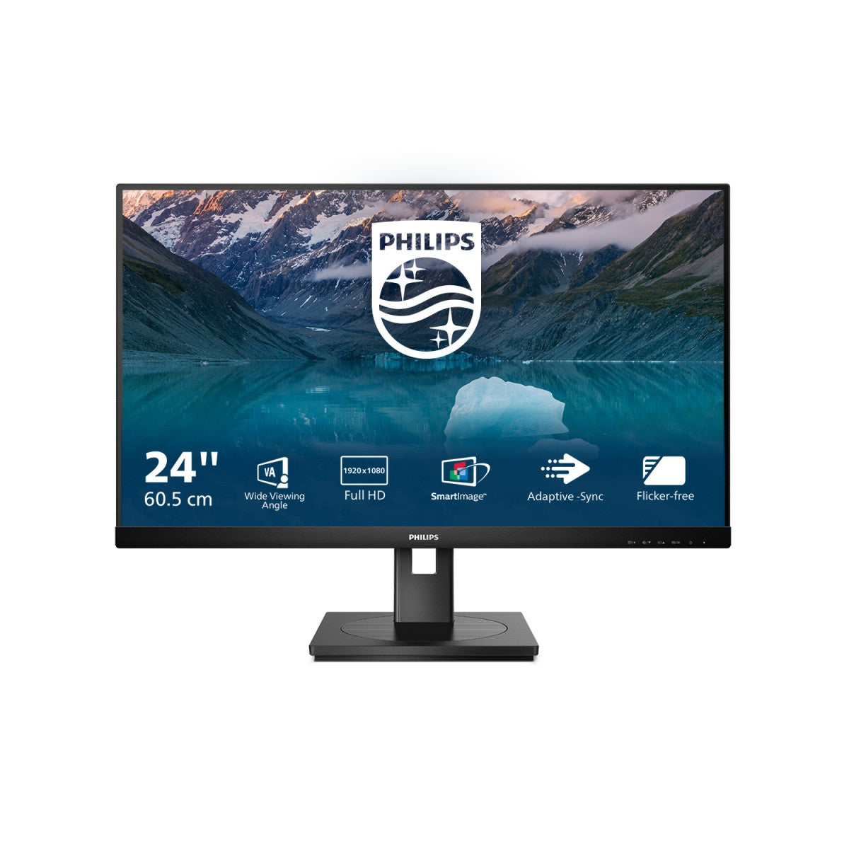 PHILIPS 242S9JML/00 Ã©cran LED - 24"- 1920 x 1080 Full HD @75Hz - VA -300 cd/mÂ² - 3000:1 - 4ms - HDMI, VGA, DP, HAS, Hauts parleurs