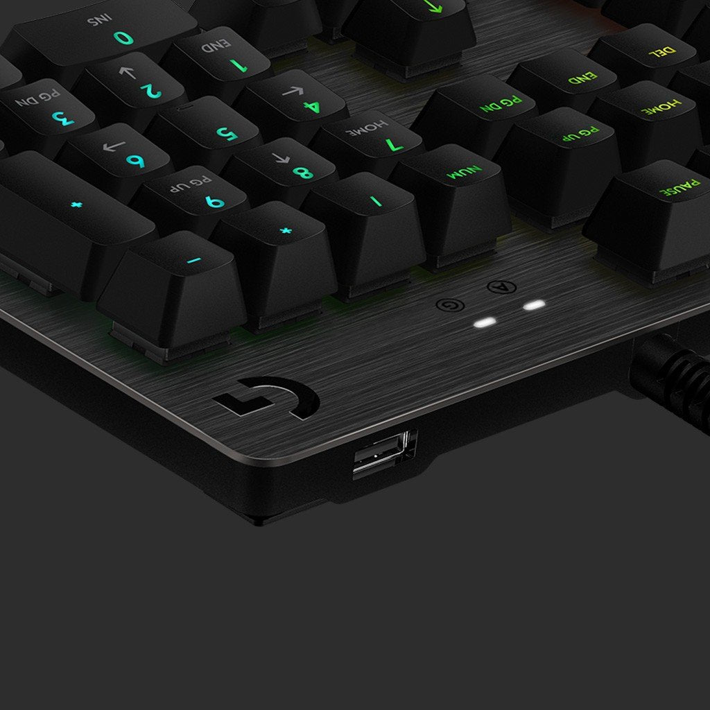 Logitech G 920-009370 clavier Gaming USB QWERTY US International Charbon