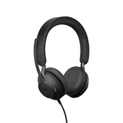 Jabra Evolve2 40, MS Stereo Casque Avec fil Arceau Bureau/Centre d'appels USB Type-C Bluetooth Noir