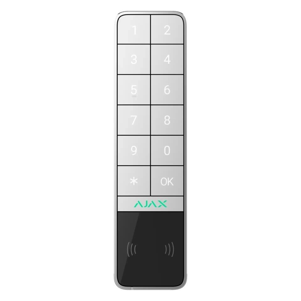 Ajax Systems 99967.286.WH1 Clavier extérieur KeyPad Outdoor Jeweller - blanc