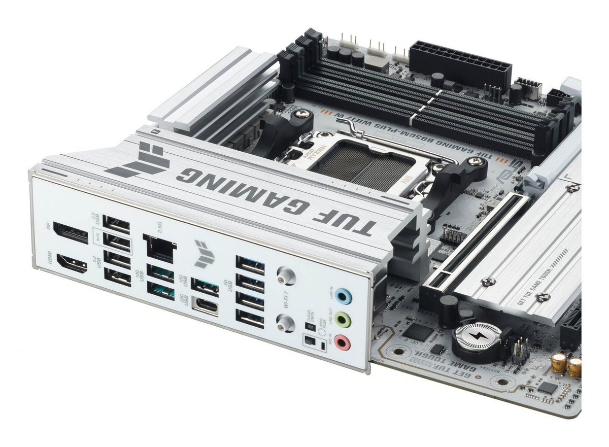 ASUS AMD TUF GAMING B850M-PLUS WIFI7 W Micro-ATX motherboard DDR5 PCIe 5.0 3xM.2 1xHDMI 1xDisplayPort