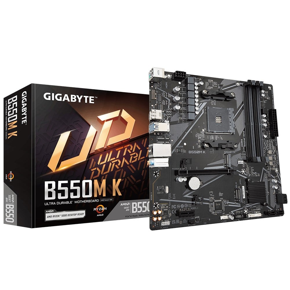 GIGABYTE B550M K carte mere AMD B550 Emplacement AM4 micro ATX