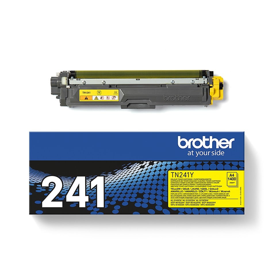 BROTHER TN241Y HL-3140CW/3150CDW/3170CDW cartouche de toner jaune capacité standard 1.400 pages pack de 1