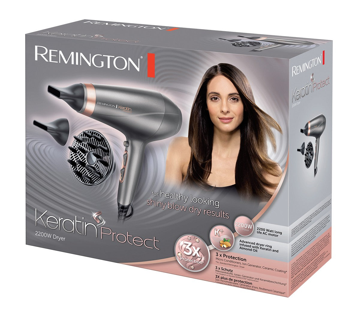 Remington AC8820 - Secteur - 41 m/s - Argent - 3 m - 2200 W