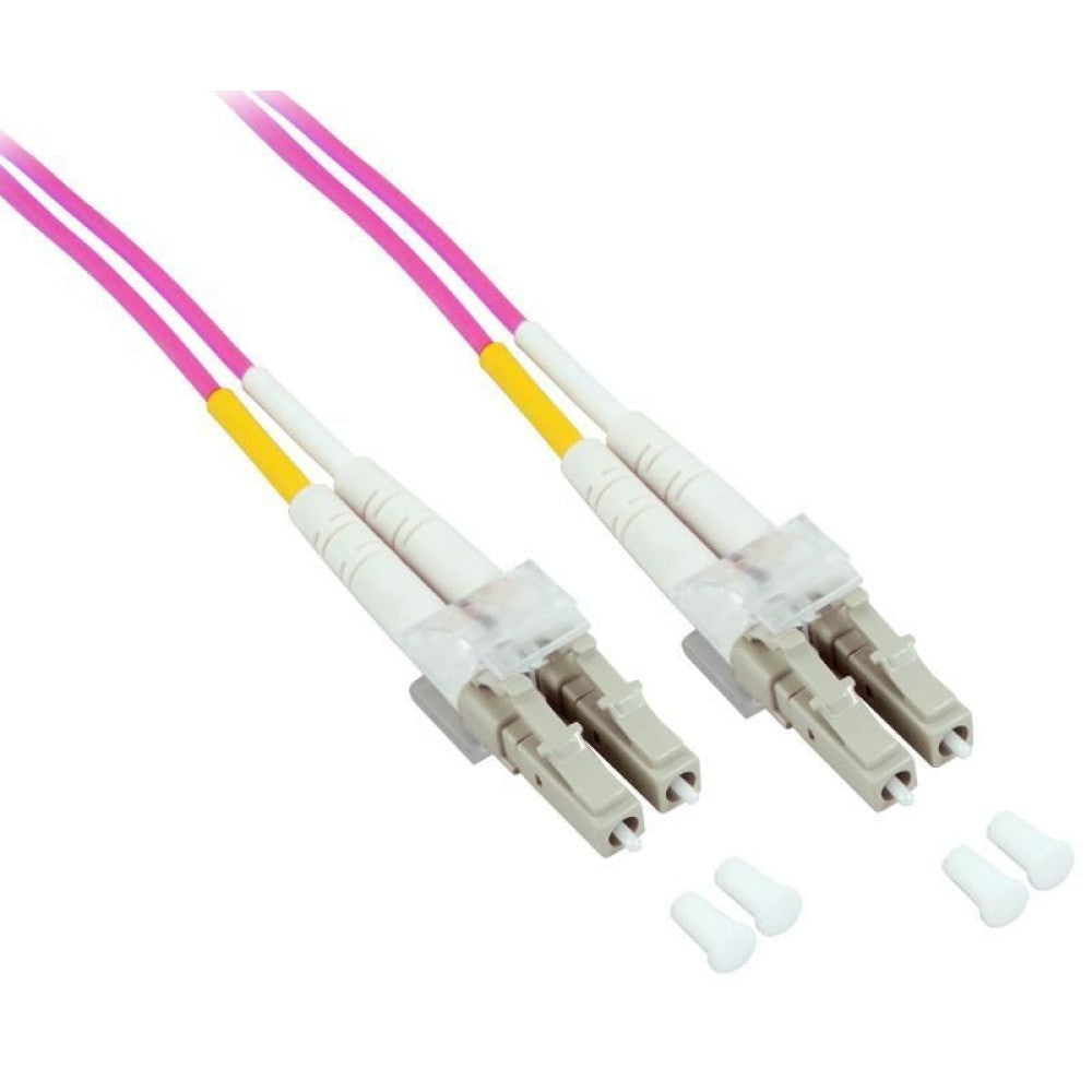 Techly ILWL D5-LCLC-100/OM4 Câble de fibre optique OM4 50/125 MM LC-LC Duplex 10m