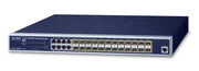 PLANET GS-5220-16S8CR commutateur réseau Géré L2+ Gigabit Ethernet (10/100/1000) 1U Bleu