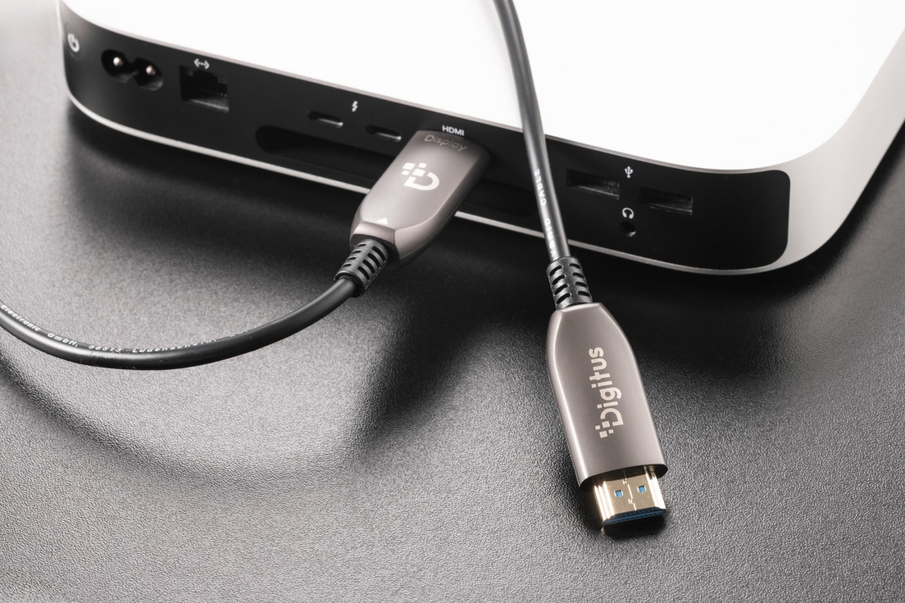 Digitus AK-330126-700-S Câble HDMI AOC hybride | HDMI-A mâle-mâle | HDMI 2.1 | UHD-2 8K@60Hz | 48Gbps |HDR, eARC, HDCP 2.2, CEC | 70m