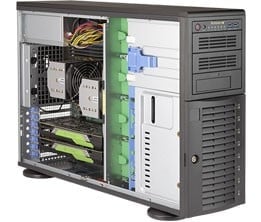 Supermicro SuperWorkstation 7049A-T Intel® C621 LGA 3647 (Socket P) Rack (4 U) Noir