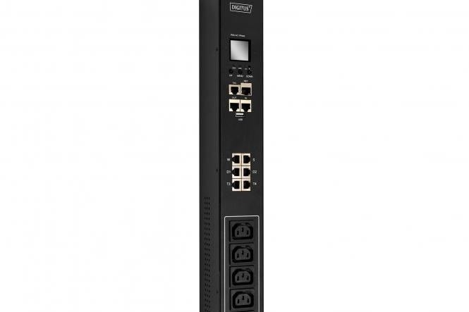 Barre d'alimentation SMART PDU 0U, prise IEC 60309 16A/250V, 18x prises C13 10A/250V, 6x prises C19 16A/250V, 16A