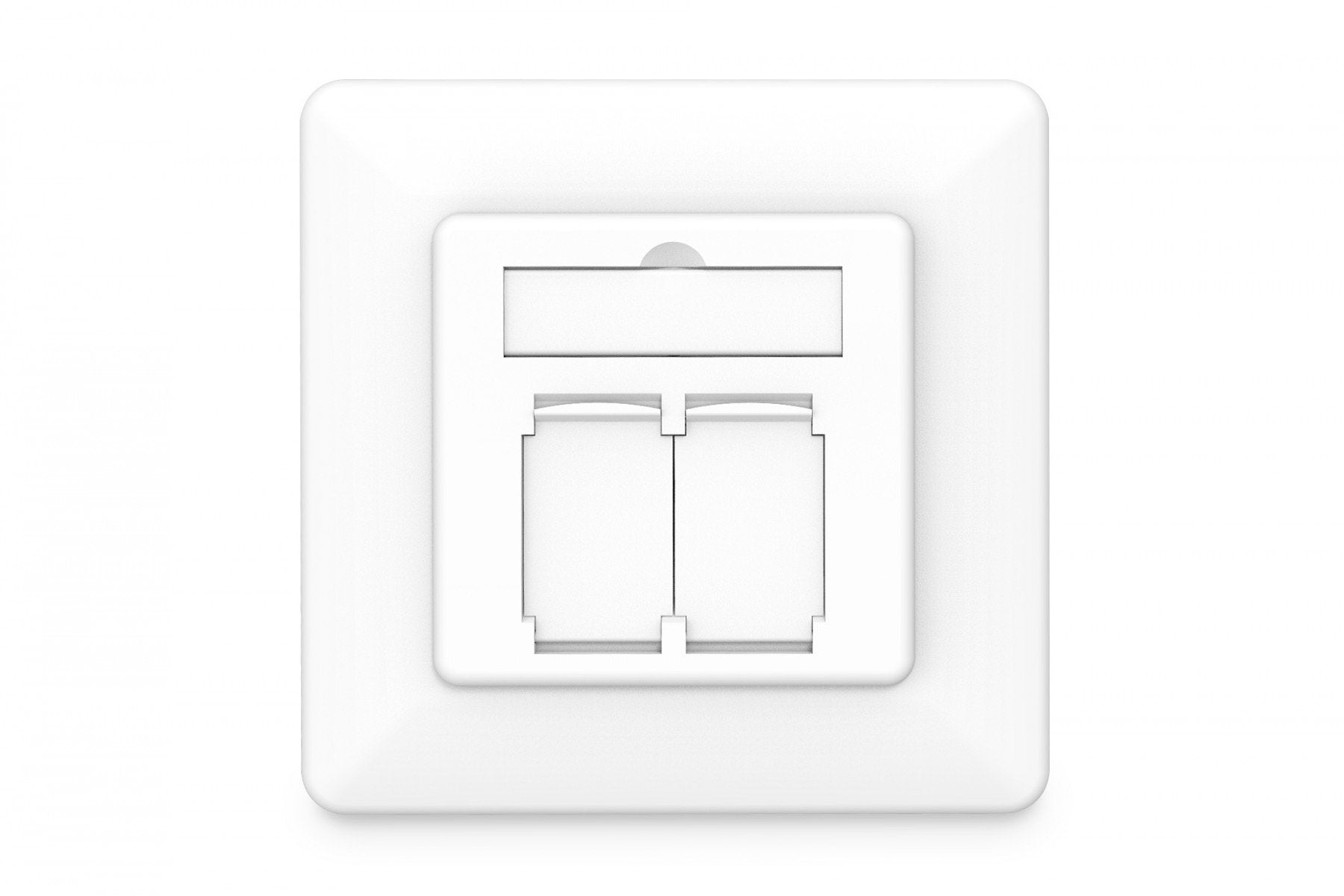 Digitus DN-9010/8-2 prise de courant 2 x RJ-45 Blanc