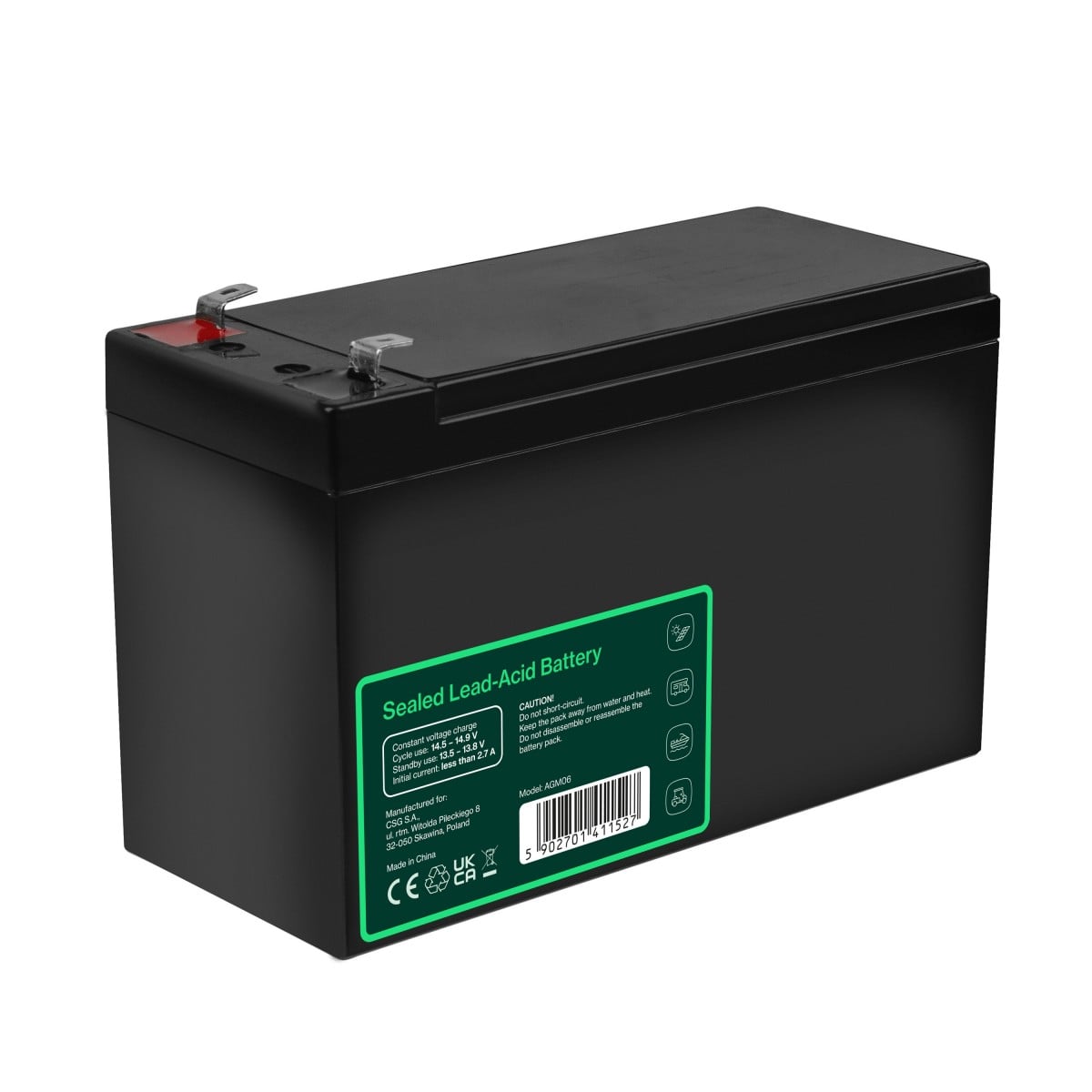 Green Cell AGM06 Batterie de l'onduleur Sealed Lead Acid (VRLA) 12 V 9 Ah