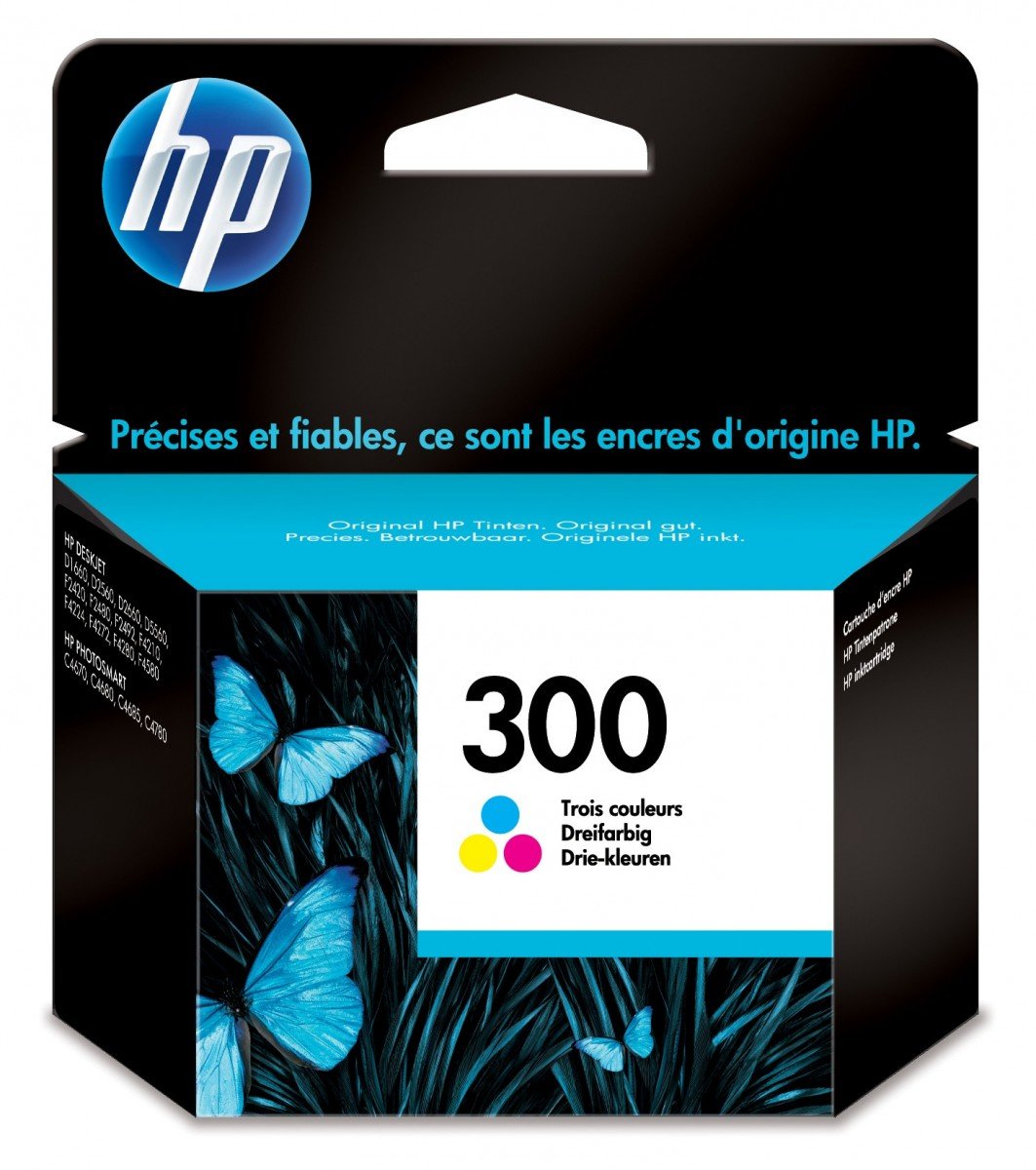 HP 300 - Ink Cartridge Original - cyan, magenta, Yellow - 4 ml