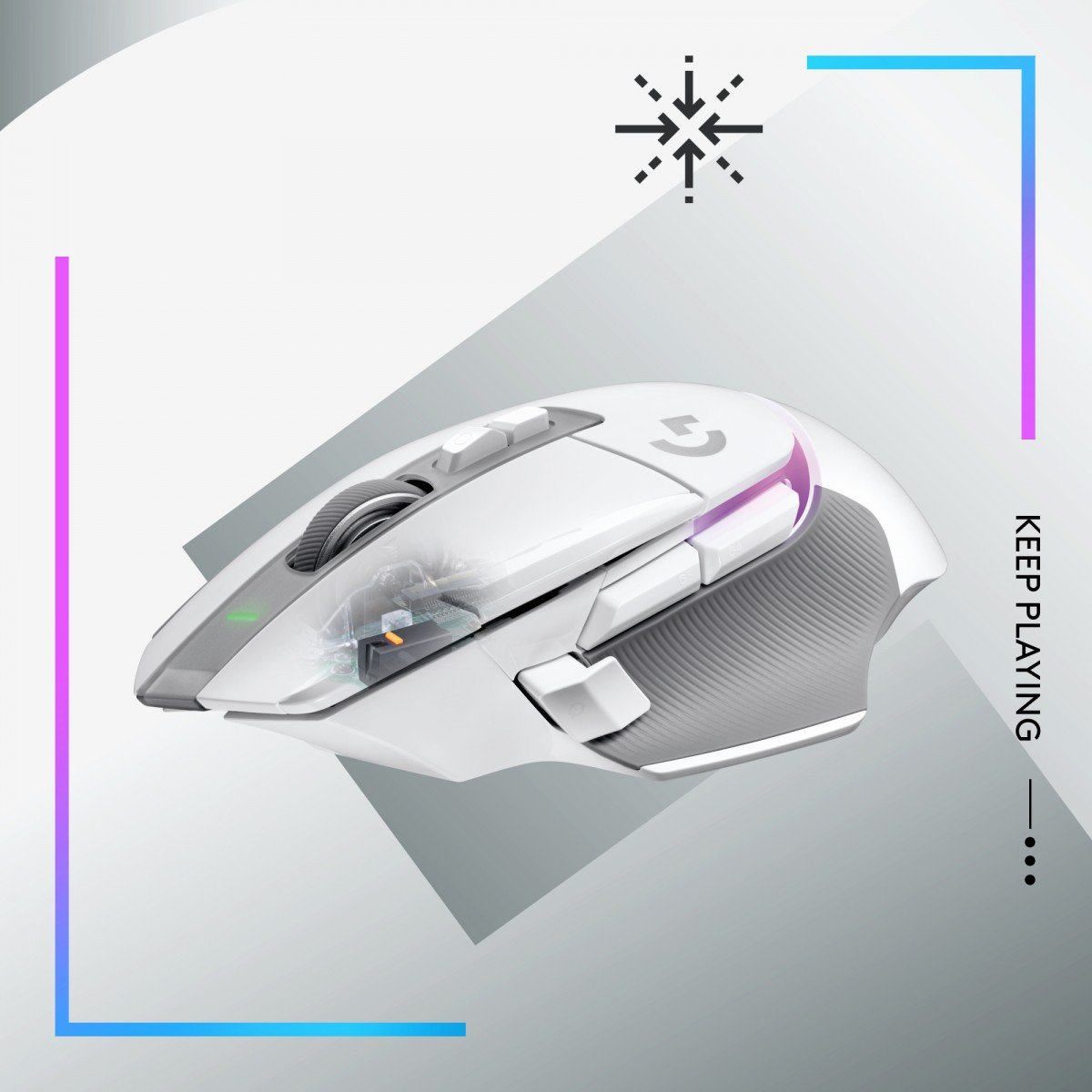 LOGITECH G502 X PLUS - WHITE/PREMIUM - EER2