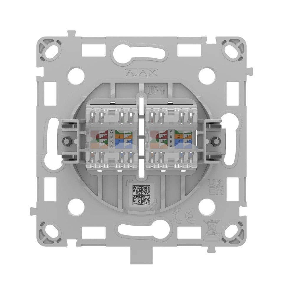 Ajax Systems 128846.165.BL Prise LAN RJ45 encastrée noire - OutletCore (LAN)