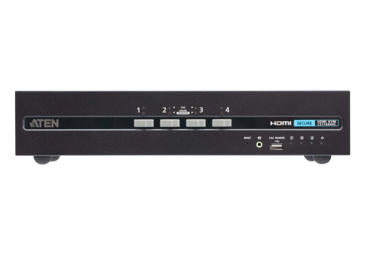 ATEN CS1144H4C commutateur écran, clavier et souris Noir