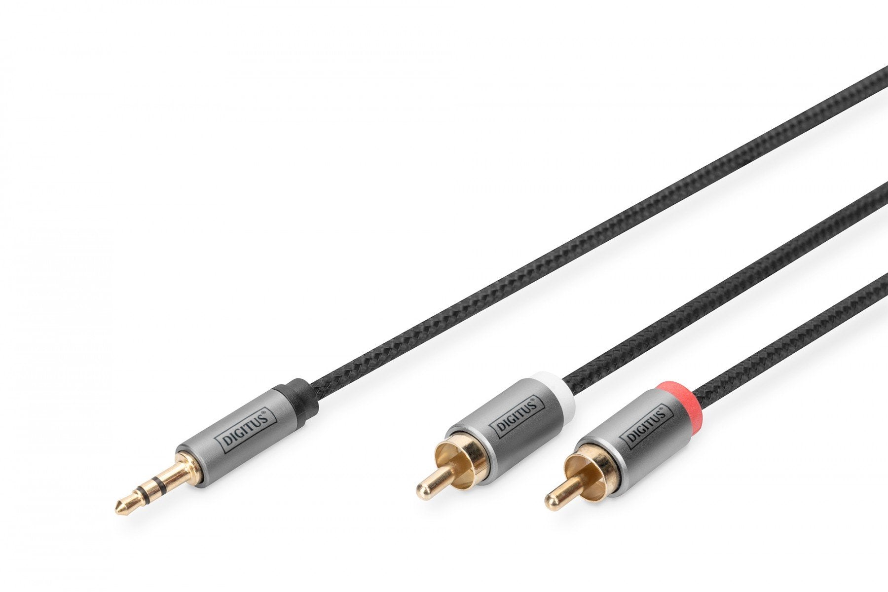 Digitus DB-510330-010-S câble audio 1 m 2 x RCA Noir