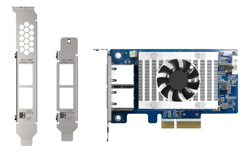 Dual-port 10GBASE-T 10GbE network expa
