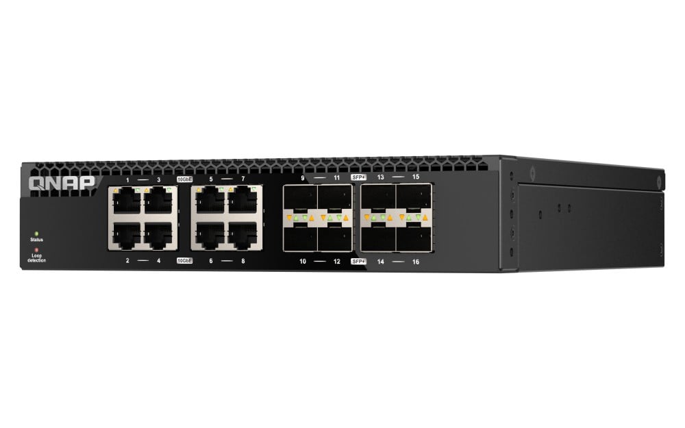 QNAP QSW-3216R-8S8T commutateur réseau Non-géré L2 10G Ethernet (100/1000/10000) Noir