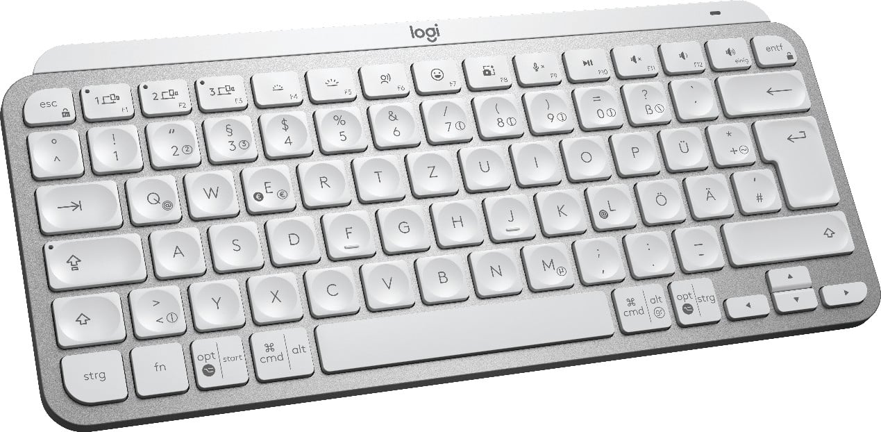 Logitech 920-010480 clavier Bureau RF sans fil + Bluetooth QWERTZ Allemand Gris