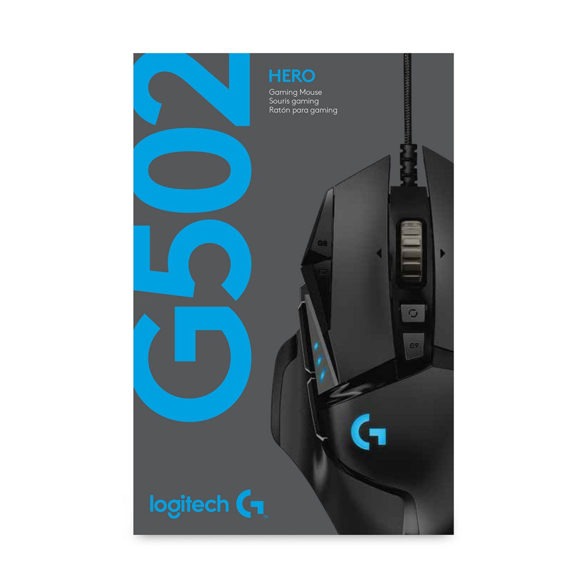 LOGITECH Gaming Mouse G502 Hero Mouse optical 11 buttons wired USB
