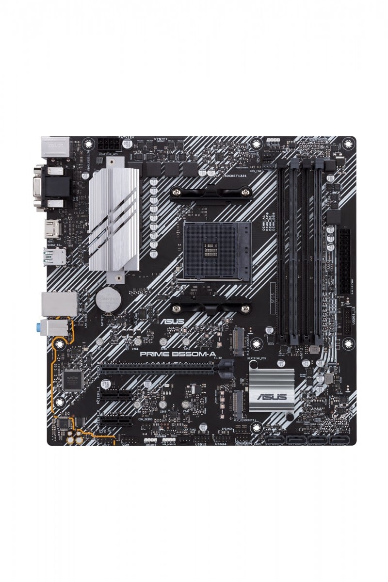 ASUS Prime B550M-A/CSM - AMD - Emplacement AM4 - AMD Ryzen™ 3 de 3e génération - AMD Ryzen 5 de 3e génération - DDR4-SDRAM - 128 Go - DIMM
