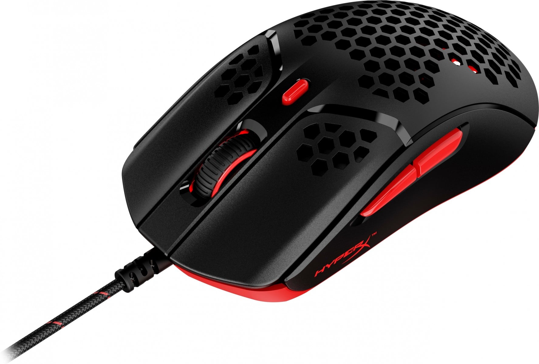 Souris de jeu HyperX Pulsefire Haste - USB avec fil - Pixart PAW 3335 16000 DPI 59g noir-rouge