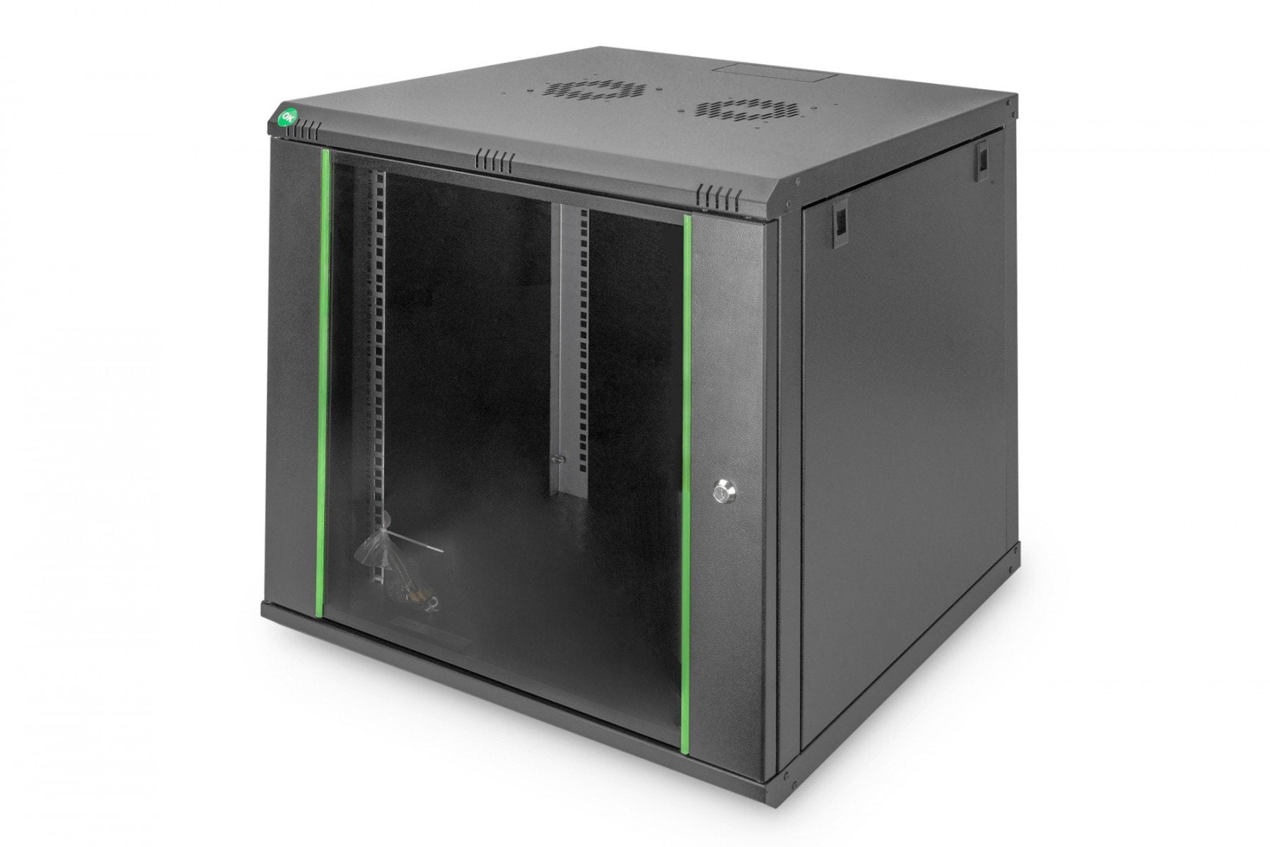 Digitus DN-19 12U-6/6-EC-SW étagere Rack monté sur le mur Noir