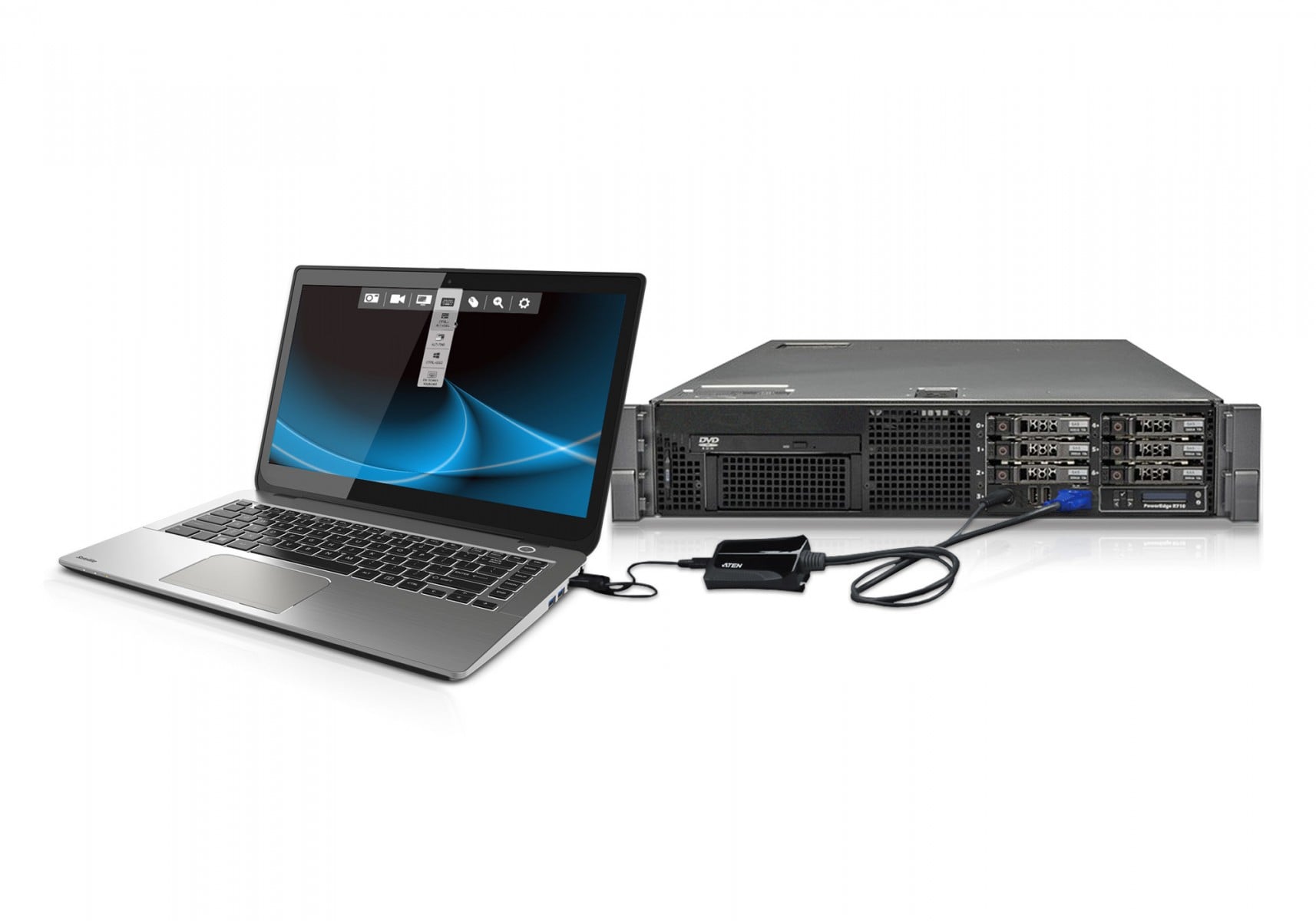 Aten CV211-AT Laptop USB Console Adaptateur