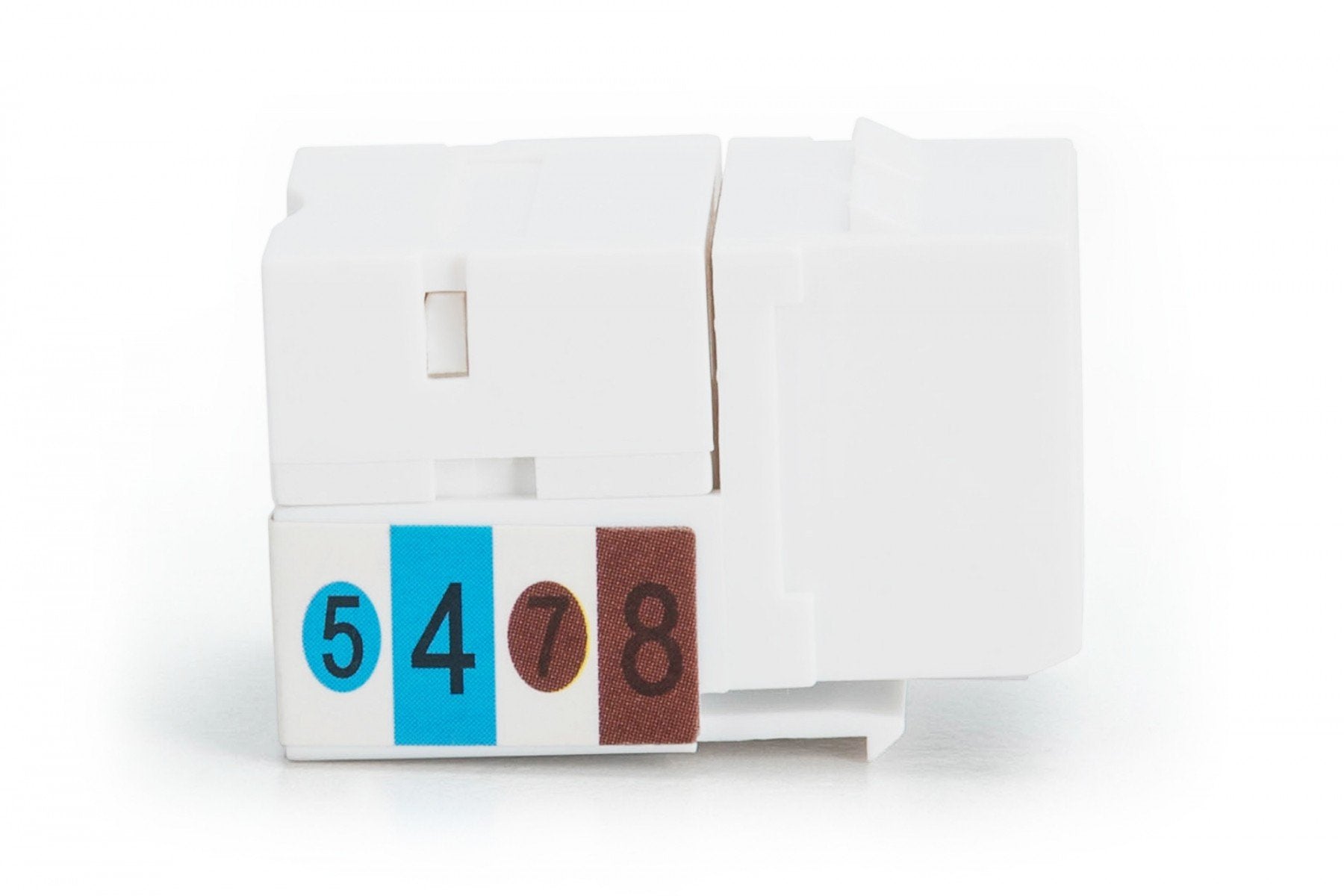 Digitus DN-93601 Module (prise) keystone RJ45 (8P8C) Cat. 6, UTP, non blindé, sans outil, blanc, 1 piece