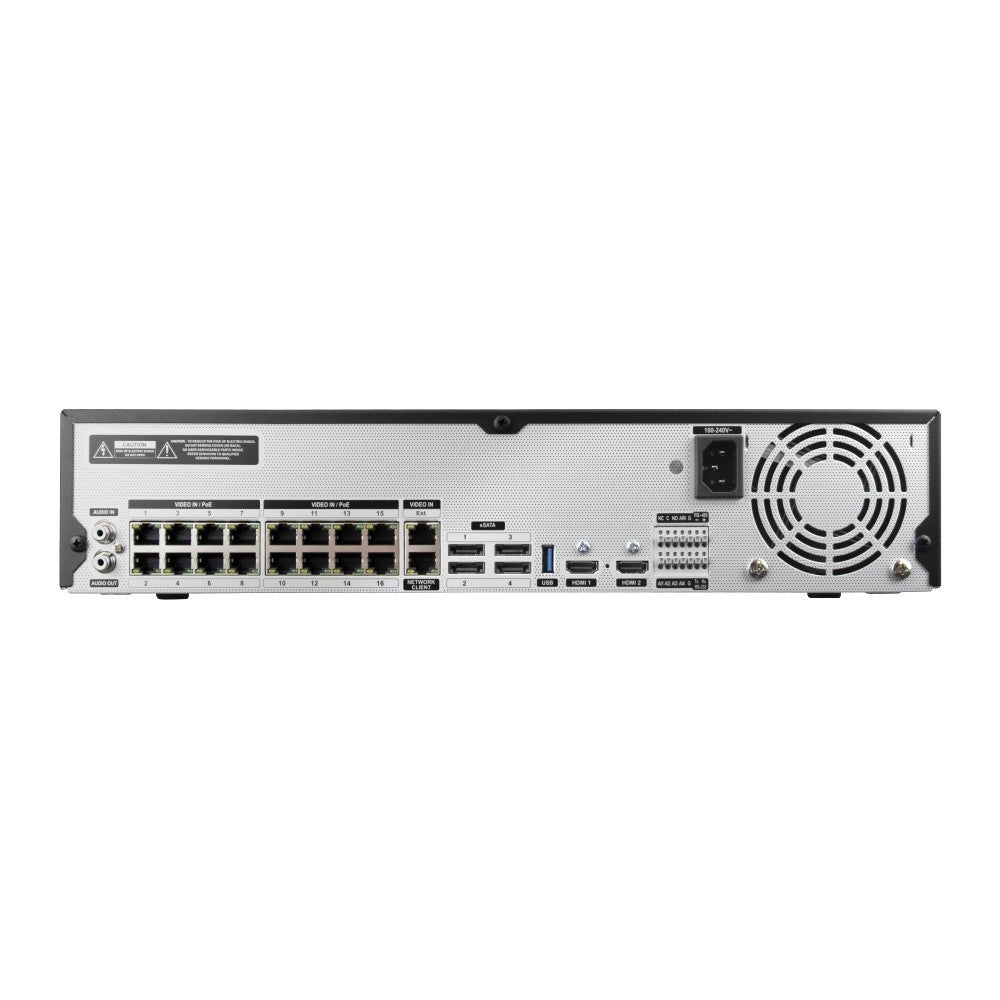 BCS BCS-U-NVR1606-A-4K-16P(8TB) Enregistreur IP 16 canaux avec PoE et disque dur 8 To 12MP