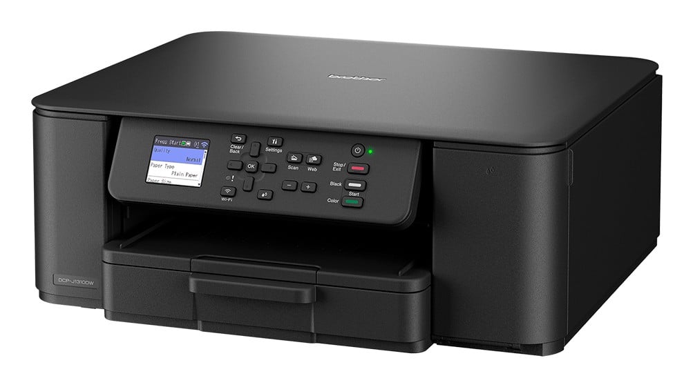 BROTHER DCP-J1310DW Compact 3-in-1 wireless inkjet printer with duplex print 16ppm