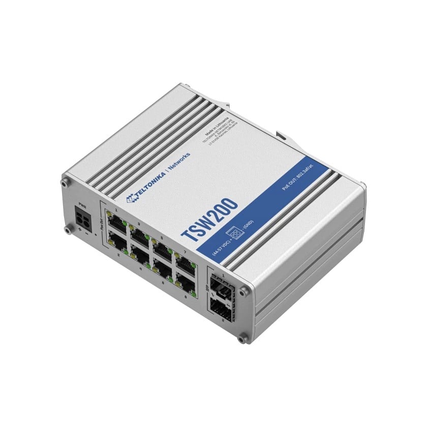 TELTONIKA NETWORKS TSW200 PoE+ Ethernet switch SFP