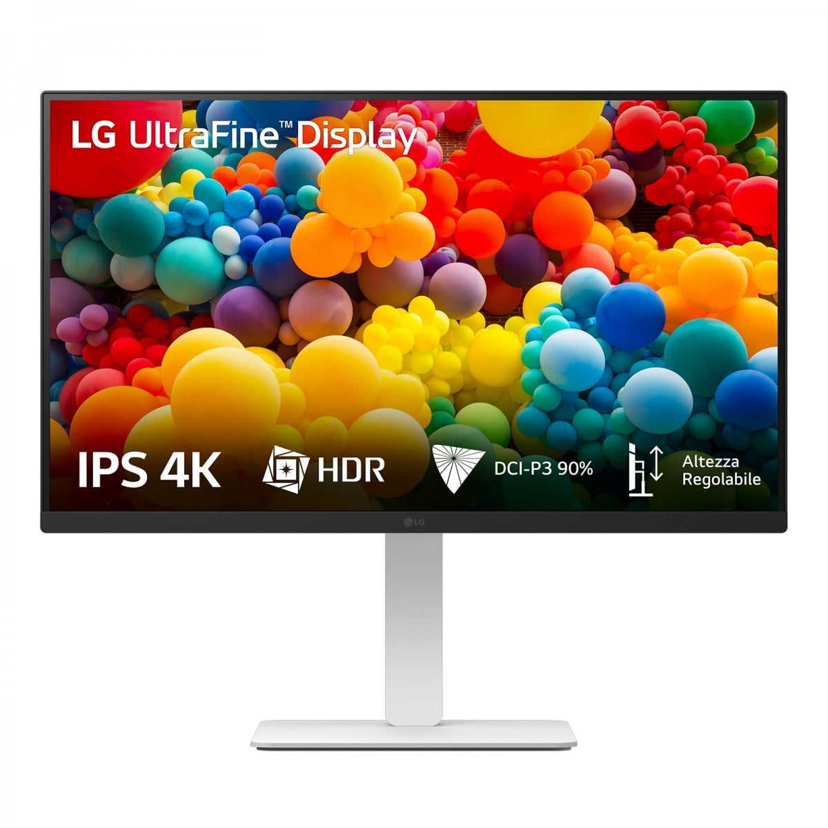 "LG 27US550-W écran plat de PC 68,6 cm (27"") 3840 x 2160 pixels 4K Ultra HD LCD Blanc"