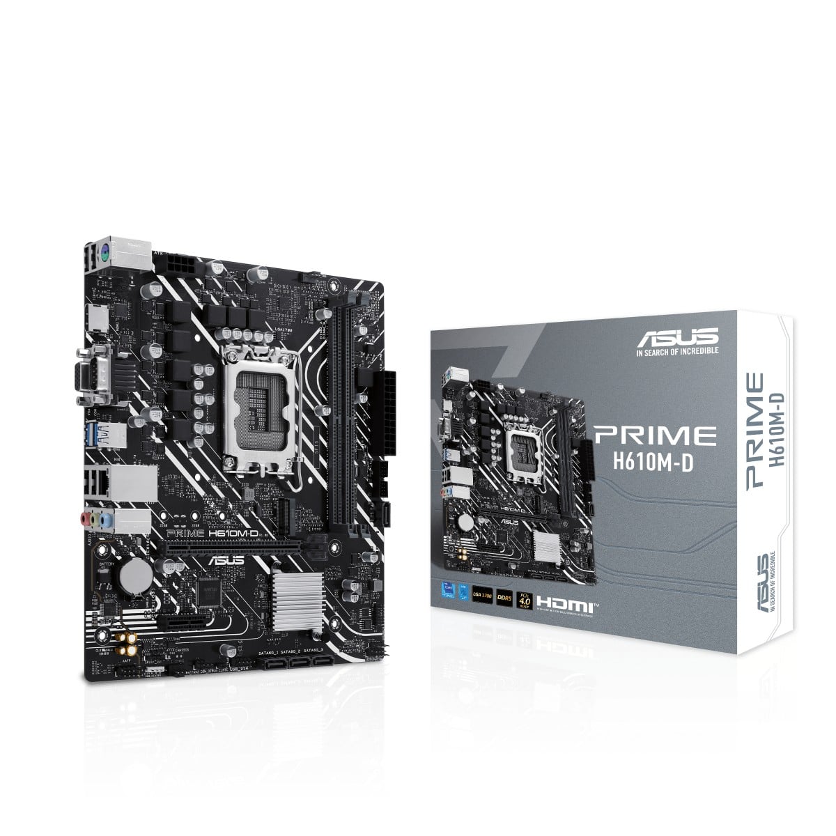ASUS PRIME H610M-D LGA 1700 2DDR5 microATX 4xSATA MB 1xHDMI 2.1 1xD-Sub 1xM.2