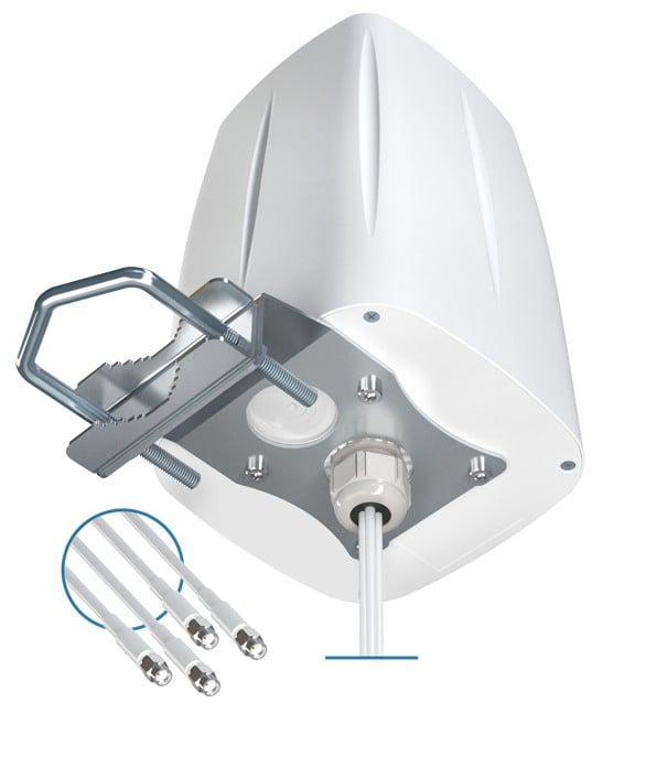 QuWireless AOLM4 antenne Antenne omni-directionnelle SMA 3 dBi
