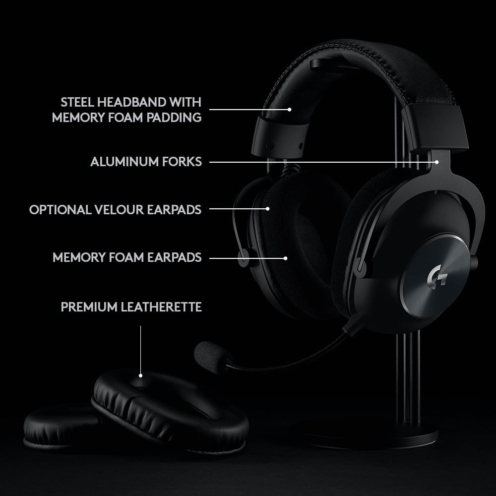 LOGITECH PRO X Wireless LightSpeed Gaming Headset - BLACK - EMEA