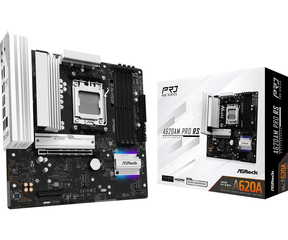 Asrock A620AM Pro RS AMD A620A Emplacement AM5 micro ATX