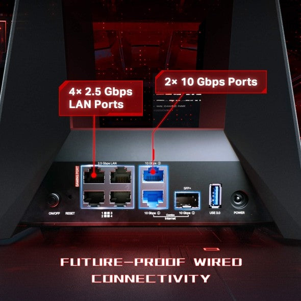 TP-LINK Archer GE800 BE19000 Tri Band Wi-Fi 7 Gaming Router