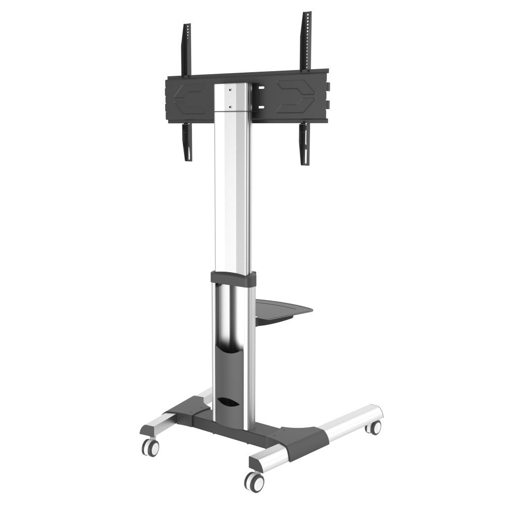 "Techly ICA-TR156 Support TV mobile 50-92"" jusqu'a 70kg étagere AV réglable"