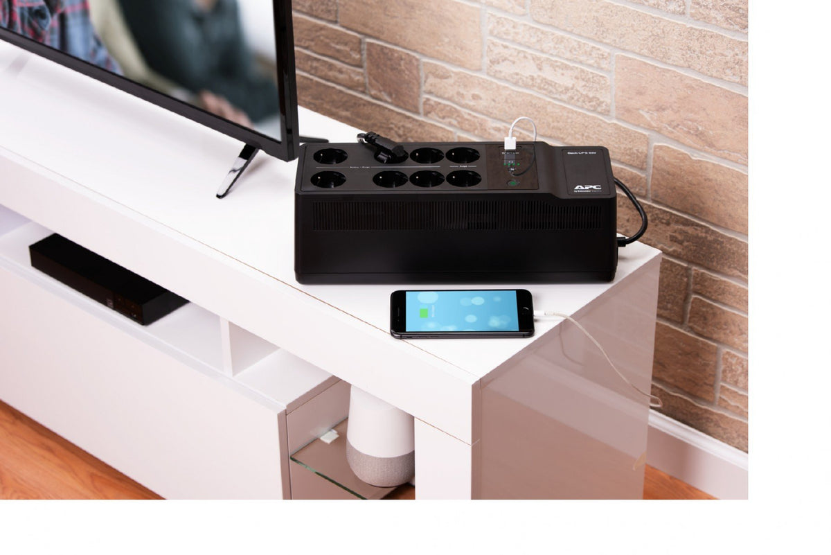 APC Back-UPS BE650G2-GR UPS AC 230V 400Watt 650VA output connectors 8 Black