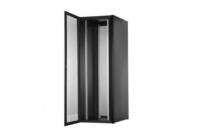 "Armoire réseau debout Hyper Pro 19"" 47U rack 800x1000, porte avant perforée, noire, 1000kg"