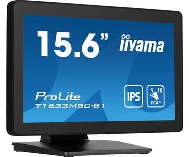 "iiyama ProLite T1633MSC-B1 écran plat de PC 39,6 cm (15.6"") 1920 x 1080 pixels Full HD LCD Écran tactile Noir"