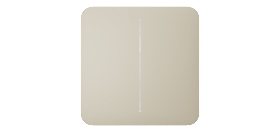 Ajax Systems 52151.144.IV SoloButton (2-gang) [55] - ivoire