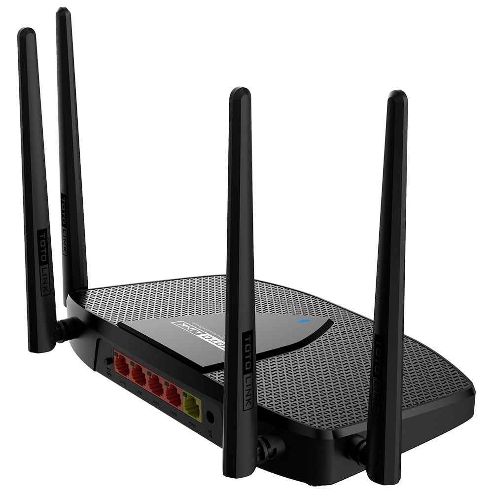 TOTOLINK X5000R AX1800 WIRELESS DUAL BAND GIGABIT ROUTER vlan routeur sans fil Gigabit Ethernet Bi-bande (2,4 GHz / 5 GHz) Noir