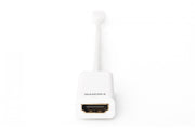 Digitus AK-340404-001-W câble vidéo et adaptateur 0,15 m Mini DisplayPort HDMI Blanc