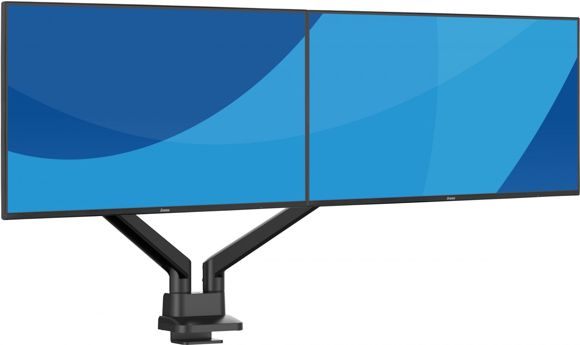 DS4002C-B1 Dual Gas Spring Desk Mount wi